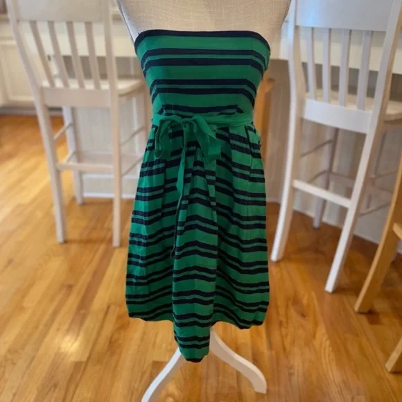 moulinette soeurs green dress New Anthropologie Blue & Green Print